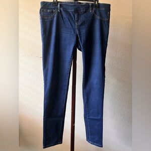 Women's Maternity Deep Blue Skinny Jeans